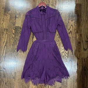 Lace violet romper
